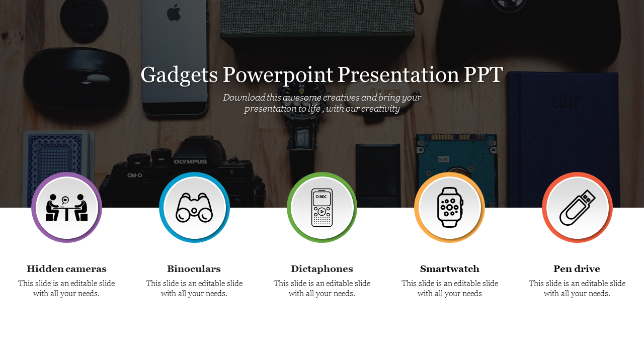 technical gadgets presentation